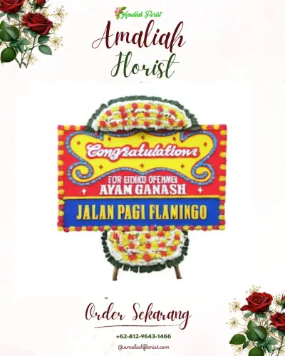 Bunga Papan Congratulation di Kalibanteng Kulon